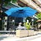 Villacera 10-Foot Offset Outdoor Patio Umbrella, Blue 83-OUT5411 - alternate 1